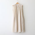 DENSELY LINEN GATHER DRESS #Antique White [no.7310]