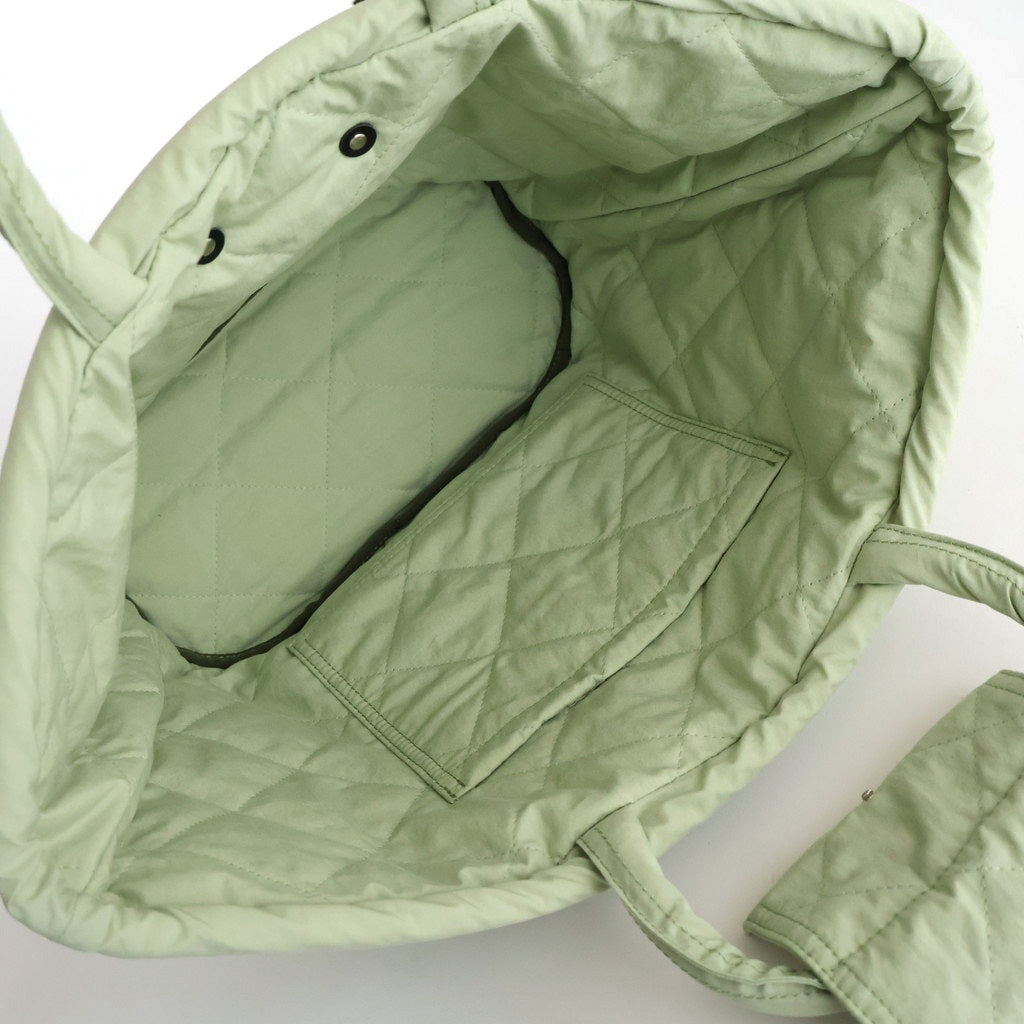 WATERPROOF QUILTING MARCHE BAG (S) #Pistachio [no.7732]
