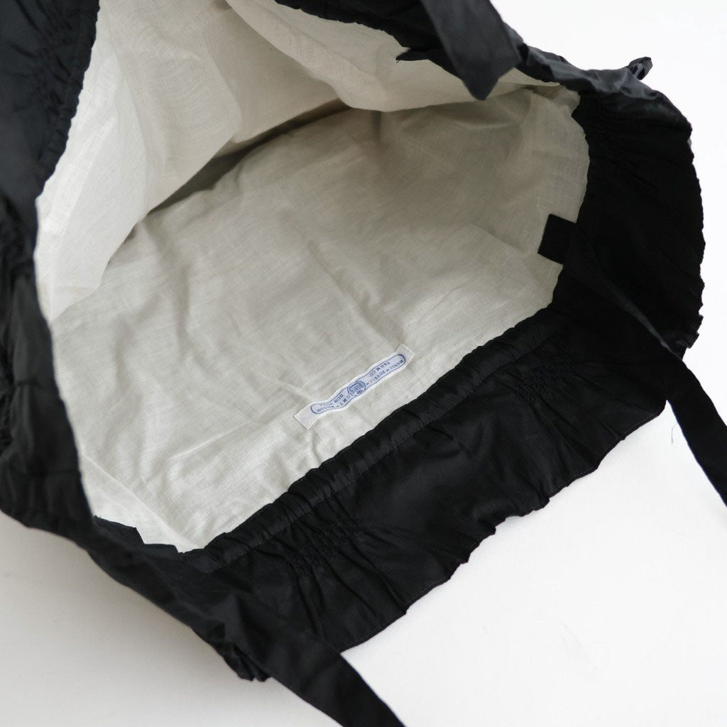 S.J. DRAWSTRING TOTE BAG #Black [no.8263]