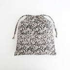 WILD BERRY DRAWSTRING BAG (L) #Flax [no.7767]