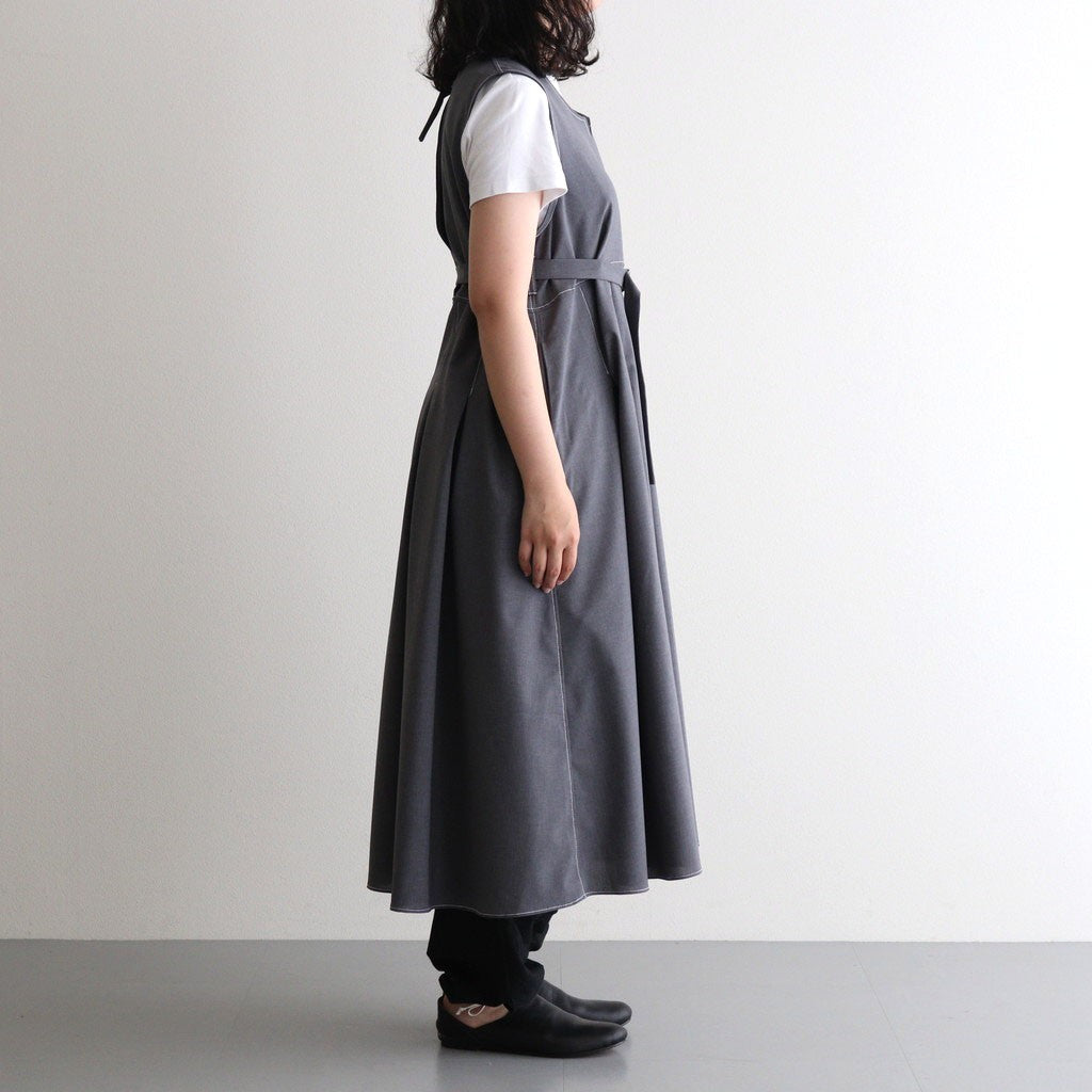 woolly like stitch dress #gray [1559-003]
