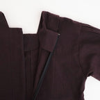 冬の肖像 Square Neck tucked dress #bordeaux [TLF-126-op006-cst]