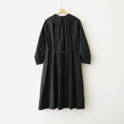 乾いた庭：レースカラーワンピース #black [13261-05111]