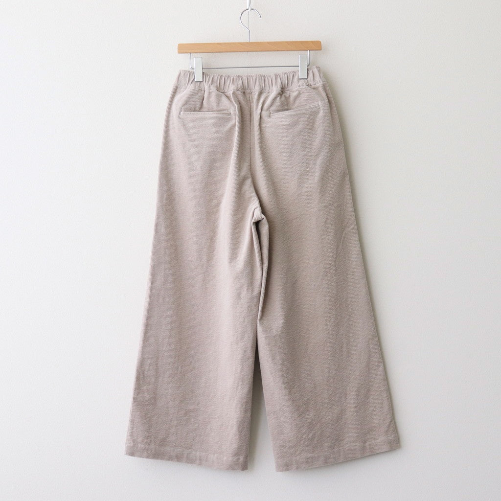 11WALE CORDUROY EASY WIDE PANTS #8200 BEIGE [GNMDS2052CP]