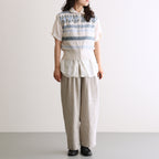 Flower Jacquard Knit Vest #Off white [261806]
