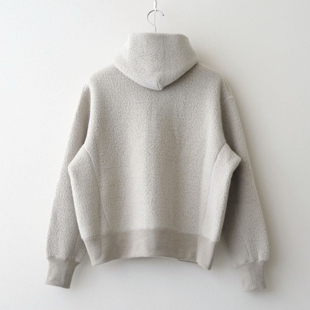 SHEEP BOA ZIP UP HOODIE #Greige [no.7857]