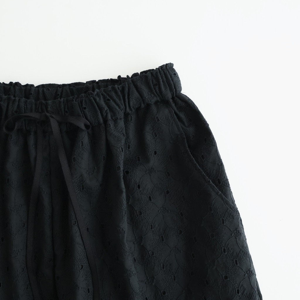 ⼼の花苑 Relaxed-fit trousers #black [TLF-226-PT007-ec]