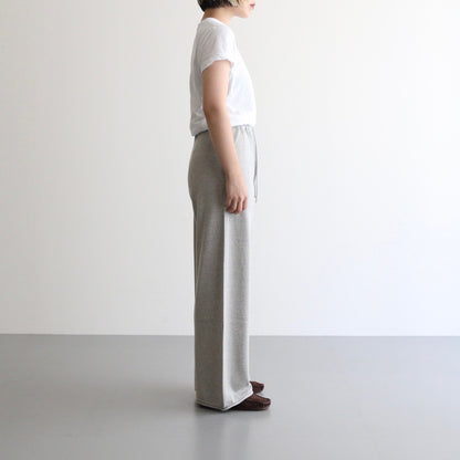 brushed silk cotton wide straight pants #gray [WVFL-UW103]