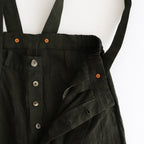 季節の夜 Poet suspender trousers #Moss green [TLF-225-pa003-Ldb]
