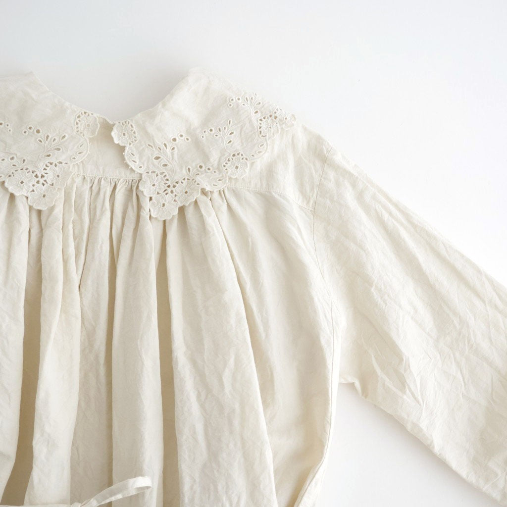乾いた庭：レースカラーワンピース #powder pink [13261-05111]