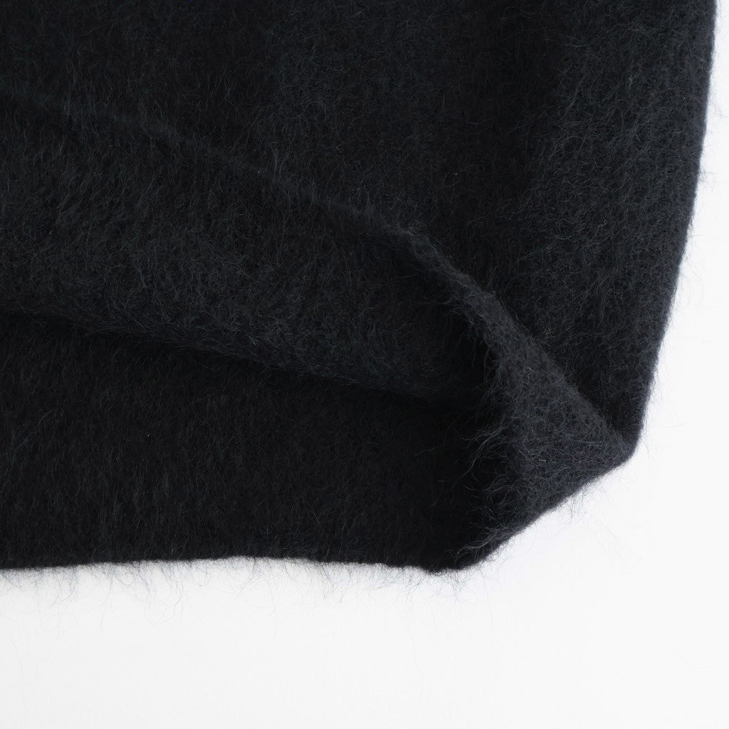 stretch superkid mohair crew-neck P/O #black [WVFL-UW114]