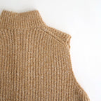 Blushed knit vest #Beige [252804]