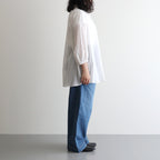 半透明の沈黙 Flare blouse #Off White [TLF-225-sh009-cdv]