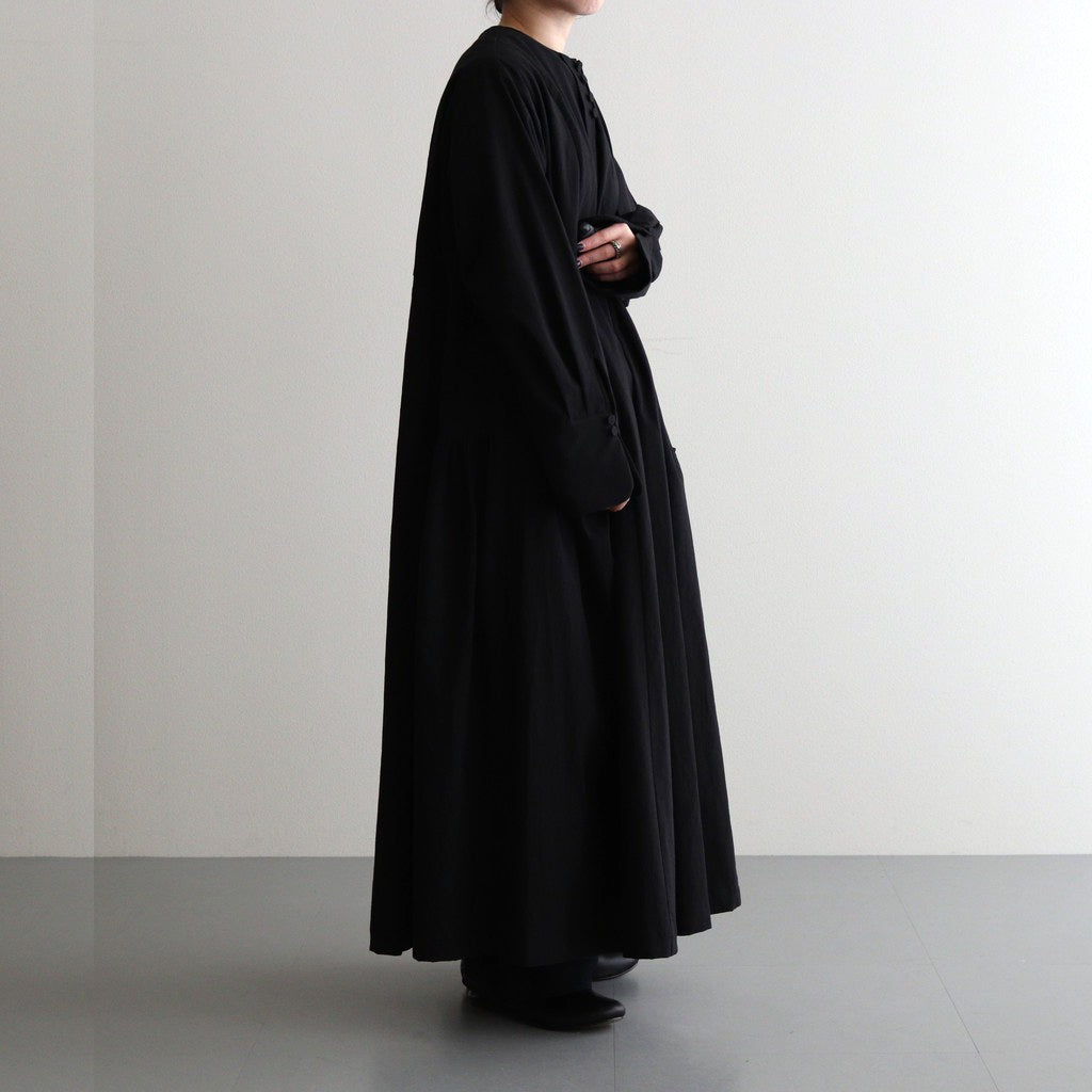 薄氷の汀 Layered tuck dress #black [TLF-125-op005-tp]