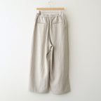 40s FRENCH LINEN DYED CANVAS 2TUCK WIDE EASY PANTS #8200 LINEN [GNMDS2502FL]