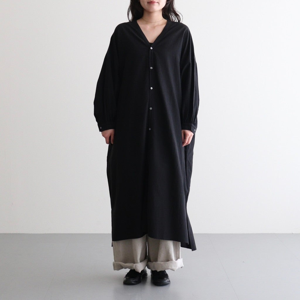 コットンキュプラリネン ガウンOP #001 クロ [TS260OP069]