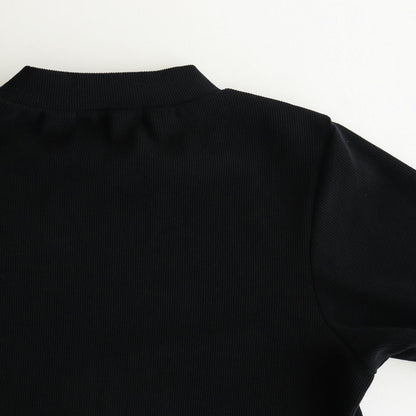 Corduroy like pullover #Black [1477-000]