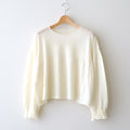 存在すること：Gathered sleeves sweater #ivory [13243-13109]