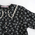 French Komon Dress #black [31-0039S]