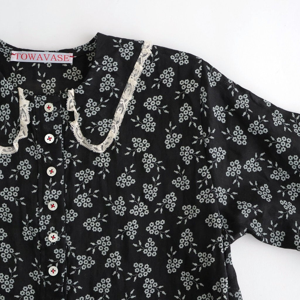 French Komon Dress #black [31-0039S]