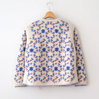 Panier de fleurs cardigan #blue [mdm02-12]