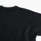 stretch superkid mohair crew-neck P/O #black [WVFL-UW114]