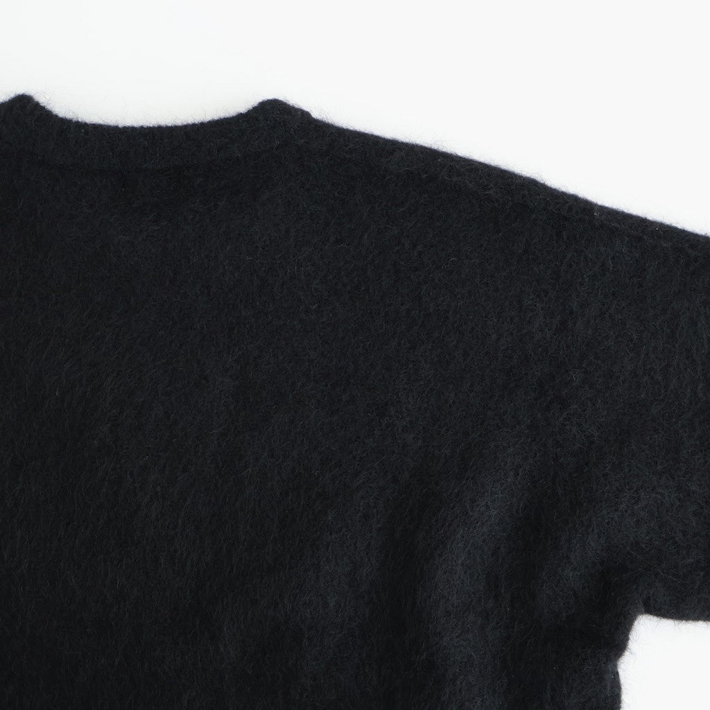 stretch superkid mohair crew-neck P/O #black [WVFL-UW114]