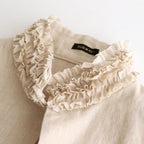 FRILL DECORATION JACKET #Antique White [no.7315]