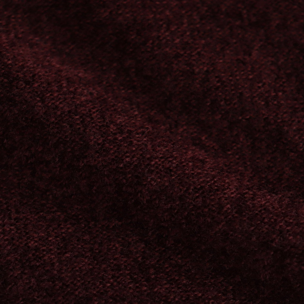 ex.superfine lambs wool & rayon mole skirt #burgundy [WVFL-UW110]