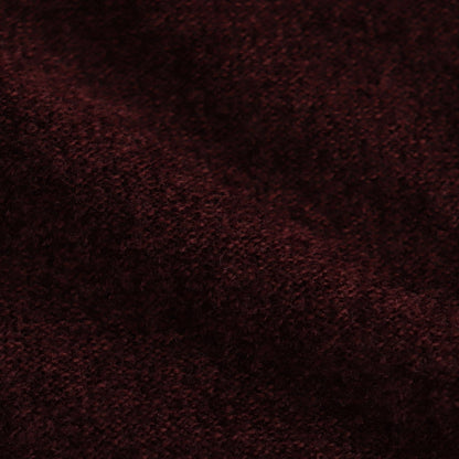 ex.superfine lambs wool & rayon mole skirt #burgundy [WVFL-UW110]