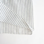 60s AUTO LOOM COTTON/LINEN STRIPE BANDED COLLAR FRENCH/SL PINTUCK SHIRTS #9139 OFF.WHITE/NAVY STRIPE [INSL26331]