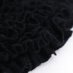 COTTON WOOL FRILL COLLAR #Black [no.7705]
