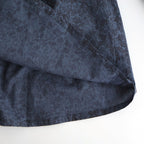 霞の空：Frilled collar blouse #dark flower [13251-10107]