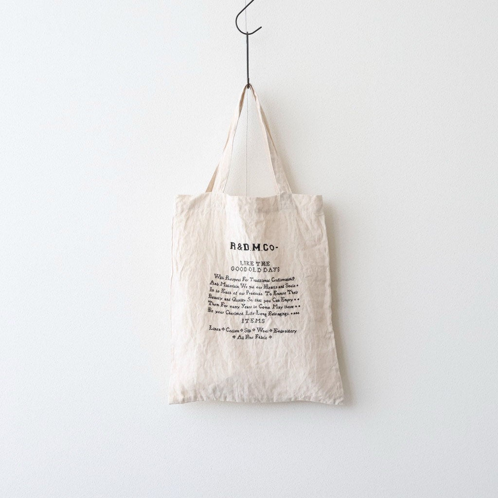 GOOD OLD DAYS CROSS STITCH BAG #Amtique White × Black [no.8006]