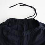 WOOL SERGE 2TUCK WIDE EASY PANTS #3900 NAVY [GNMDS2502WS]