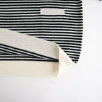 WOOL CASHMERE POCKET PULLOVER #Border [no.7803]