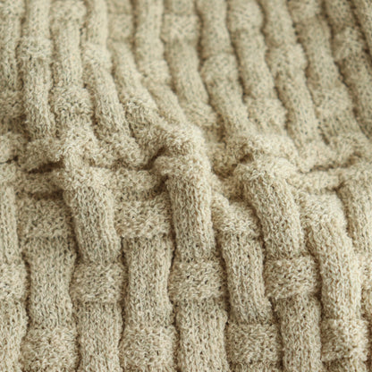Cotton-boucle Basket Skirt #L.Beige [oni052]