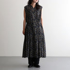 LIBERTY FABRICS ETERNAL COLLECTION Sleeveless A-line dress #Reflections [TLF-226-OP001-lpl]