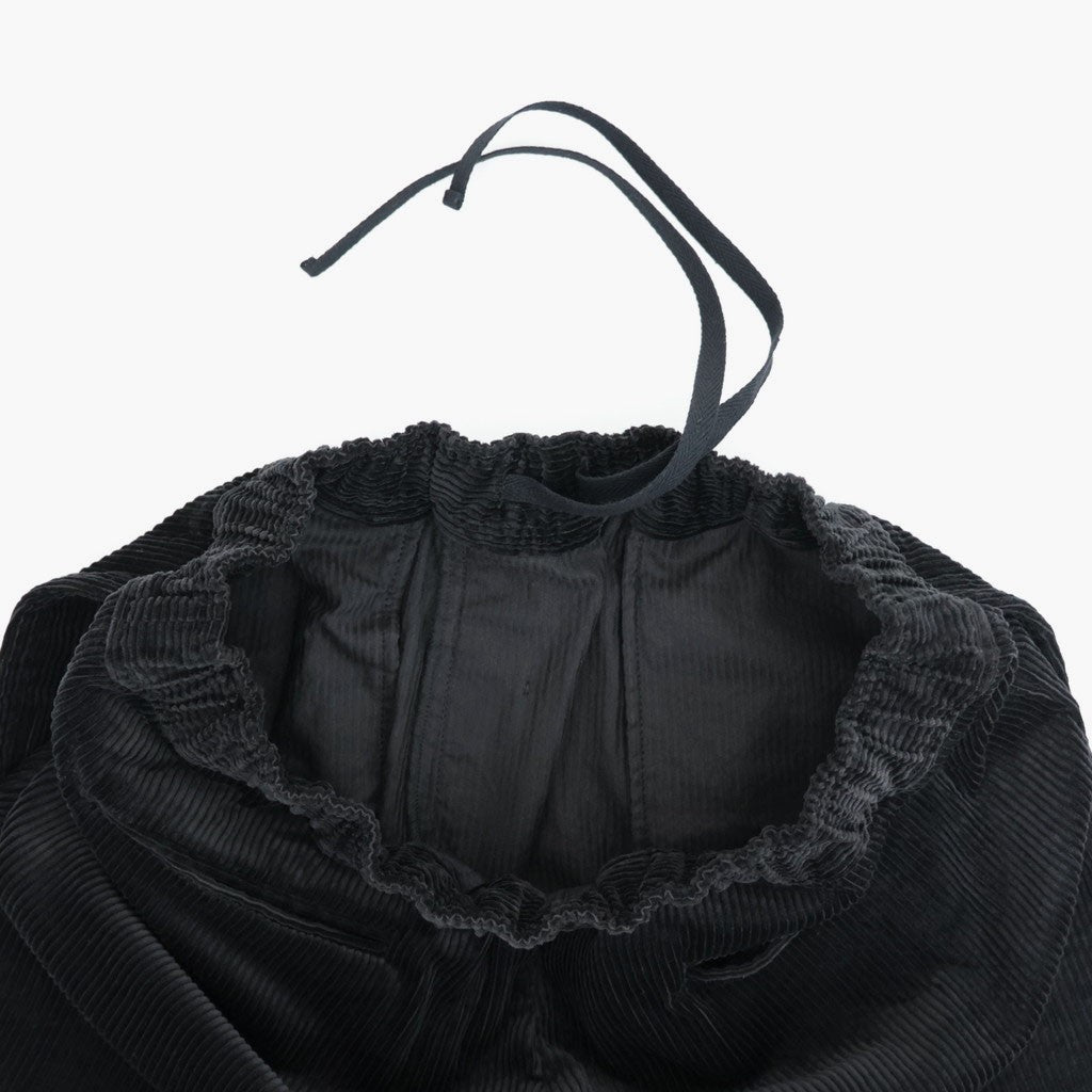 8WALE CORDUROY EASY WIDE PANTS #9900 BLACK [GNMDS2052CR]
