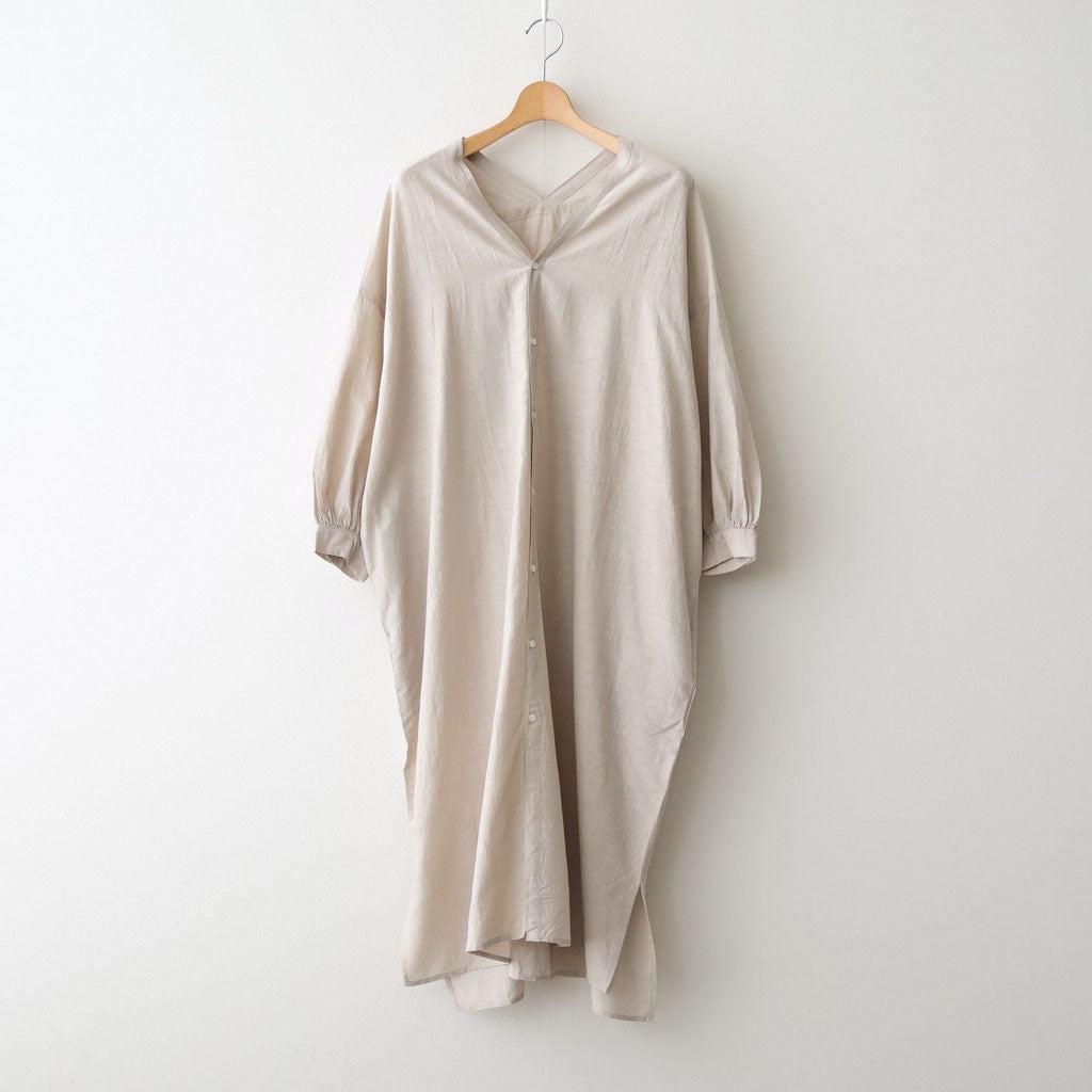 コットンキュプラリネン ガウンOP #019 グレージュ [TS260OP069]