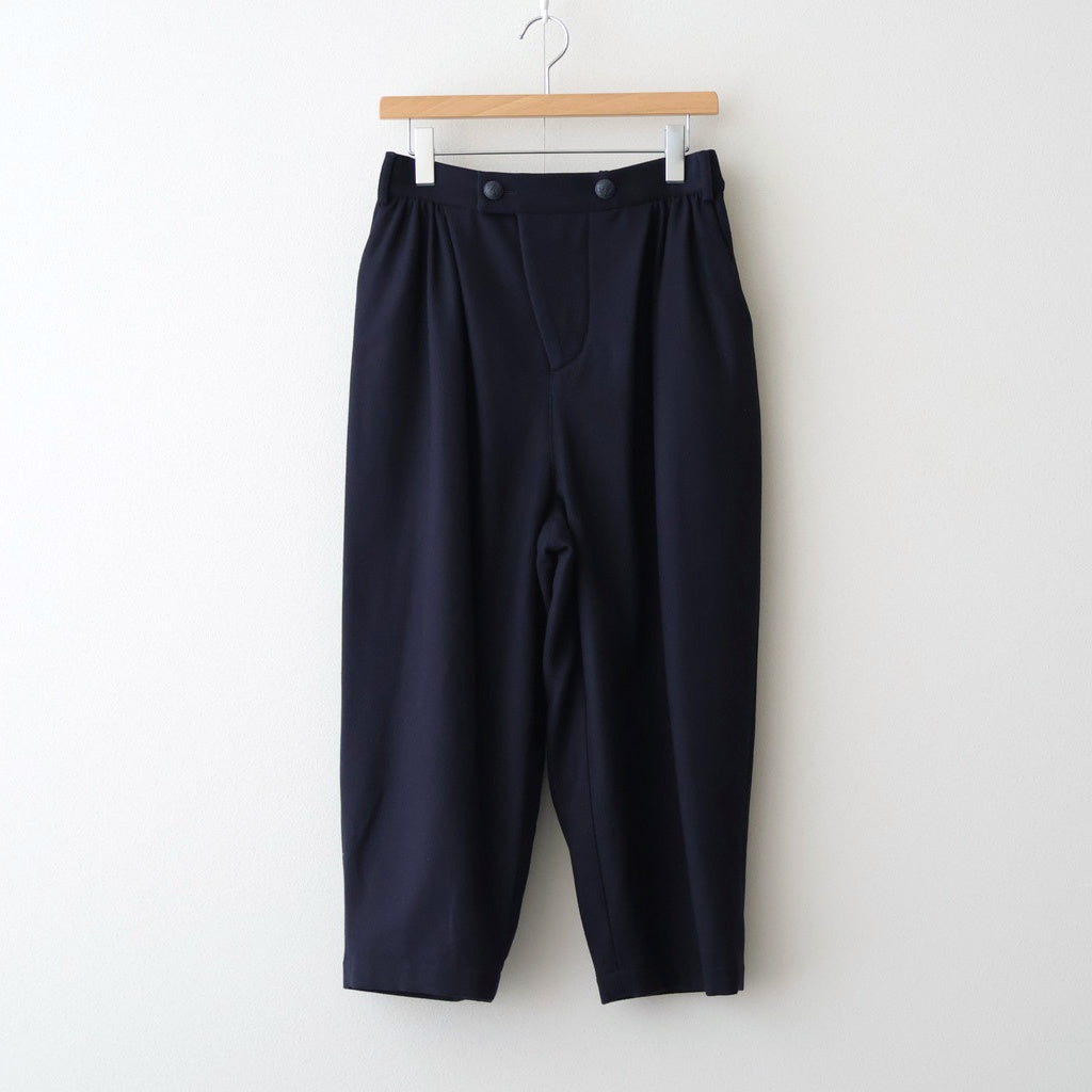 夜色：Tucked pants #dark navy [13251-18113]