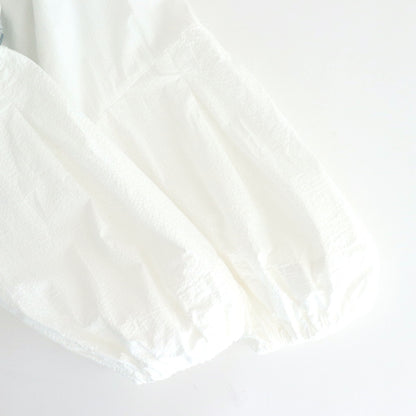 日日夜夜：Wide lace collar smock blouse #off white [13251-05107]