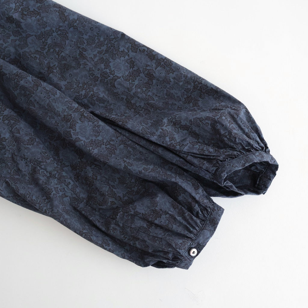 霞の空：Frilled collar blouse #dark flower [13251-10107]