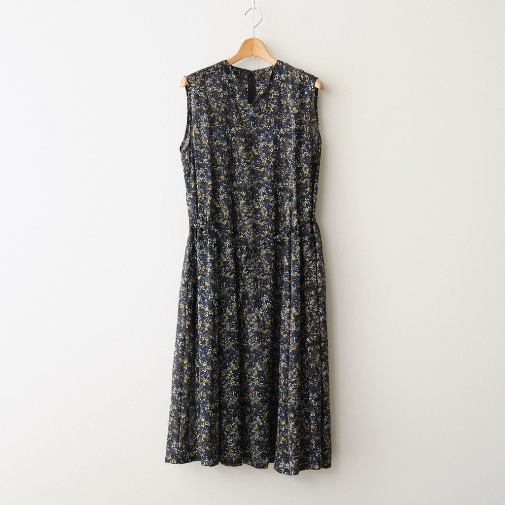 LIBERTY FABRICS ETERNAL COLLECTION Sleeveless A-line dress #Reflections [TLF-226-OP001-lpl]