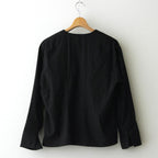 月夜の晩 black buttonless jacket #black [TLF-224-jk001-sn]