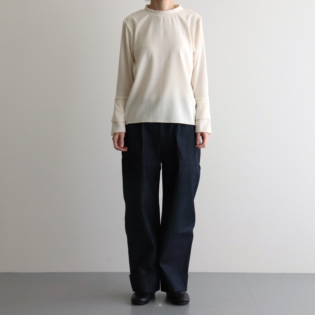 Corduroy like pullover #ivory [1477-000]