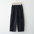 COTTON/LINEN DYED WEATHER 2TUCK TAPERED EASY PANTS #9900 BLACK [GNMDS2501CLW]