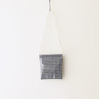 Drawstring purse POCHETTE #GINGHAM BLACK [TMB-2137A]