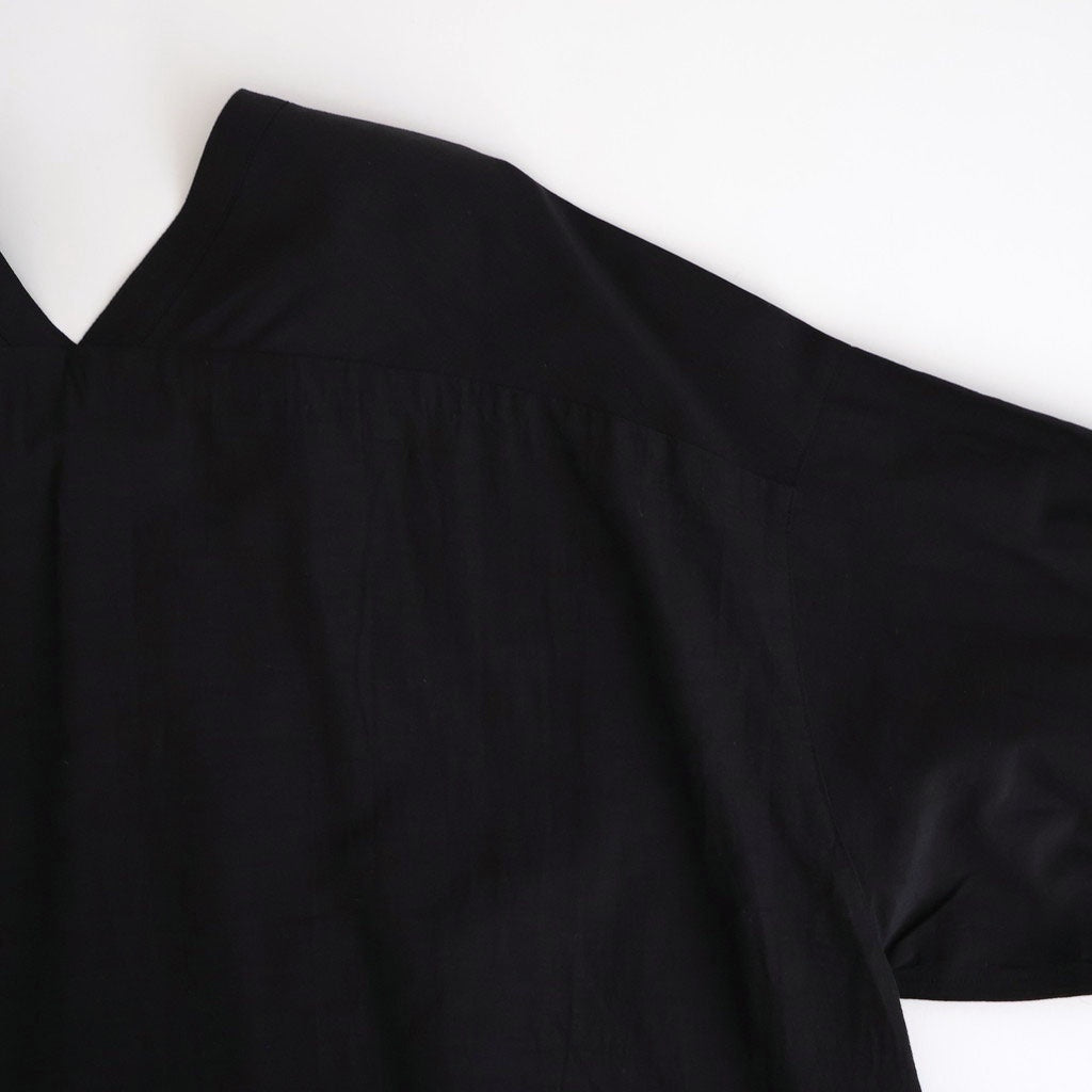 コットンキュプラリネン ガウンOP #001 クロ [TS260OP069]