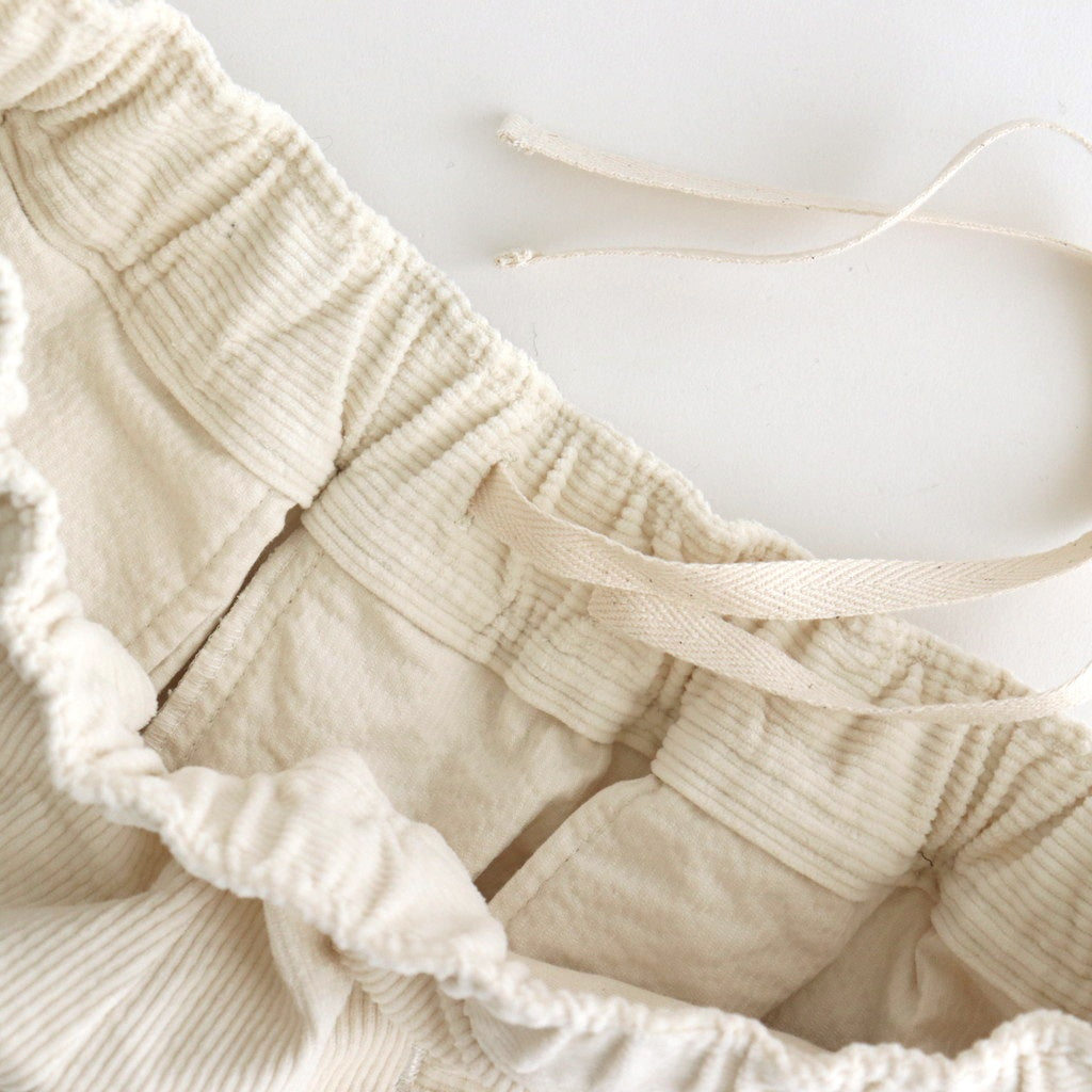 11WALE CORDUROY EASY WIDE PANTS #9100 OFF.WHITE [GNMDS2052CP]